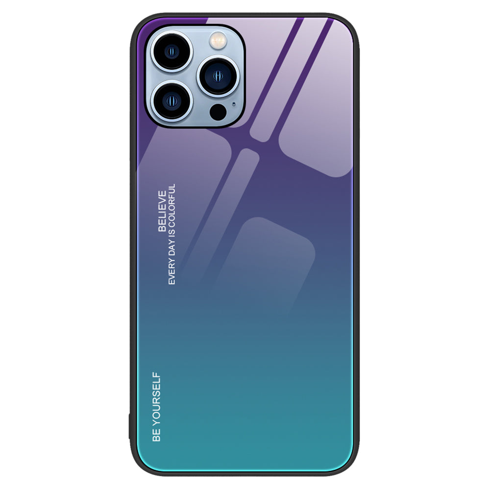 Til iPhone 15 Pro Max Gradient Hard Phone Case Hærdet glas PC TPU Anti-ridse Cover Til iPhone 15 Pro Max Gradient Hard Phone Case Hærdet glas PC TPU Anti-ridse Cover